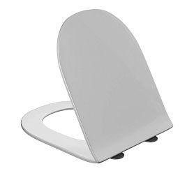 Сиденье Grossman Thin Rim GR-4455SQ-K42 для унитаза, с микролифтом, цвет белый глянцевый - фото 1