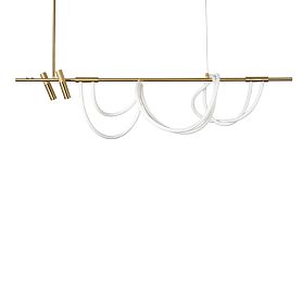 Подвесная люстра Arte Lamp Klimt A2850SP-45PB, арматура латунь, плафон силикон  - фото 1