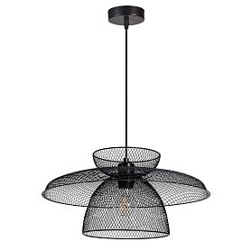 Подвесной светильник Arte Lamp Castello A7067SP-1BK, арматура черный, плафон металл черный - фото 1