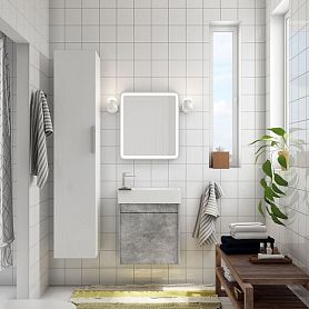Мебель для ванной Art & Max Family 40 подвесная, с дверцей, цвет цемент  - фото 1