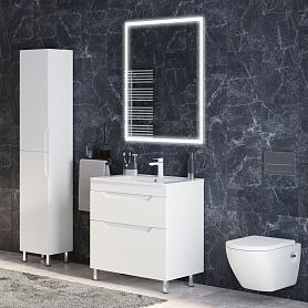 Мебель для ванной Corozo Юта 65, напольная, цвет белый - фото 1
