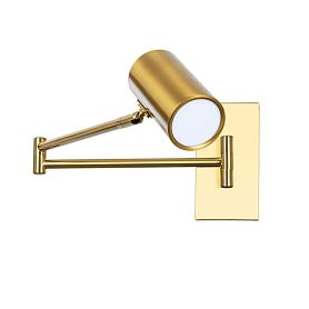 Спот Arte Lamp Posterior A2490AP-1PB, арматура латунь, плафон пластик белый - фото 1