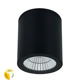Уличный потолочный светильник Arte Lamp Torcular A1313PF-1BK, арматура черная, плафон алюминий черный - фото 1