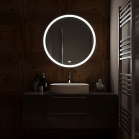 Зеркало Mixline Перла Нео RGB D770 77x77, с подсветкой мультицвет - фото 1