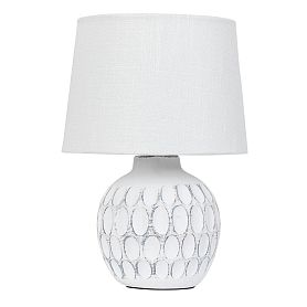 Декоративная настольная лампа Arte Lamp Scheat A5033LT-1WH, арматура белый, плафон ткань белая - фото 1