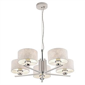 Подвесная люстра Citilux Тильда CL469150, арматура белая, плафоны текстиль белый - фото 1