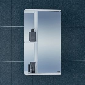 Шкаф-зеркало Санта Ника 40, правый, цвет белый - фото 1