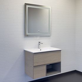 Мебель для ванной Comforty Тургояк 75, цвет дуб светлый - фото 1