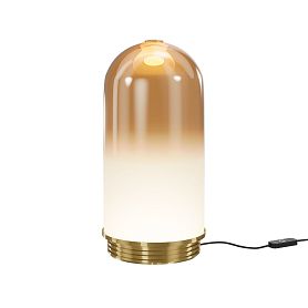 Настольный светильник Maytoni Fable MOD488TL-L8BS3K, арматура латунь, профиль стекло янтарное - фото 1