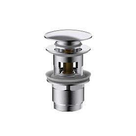 Донный клапан Vincea DPU-1B01CH для раковины, с переливом, Click Clack, цвет хром - фото 1