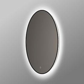 Зеркало Vincea VLM-3DE700B LED 70х70, с подсветкой, сенсорным выключателем и диммером, цвет черный - фото 1