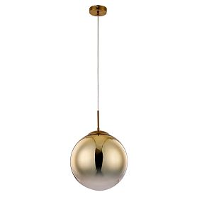 Подвесной светильник Arte Lamp Jupiter Gold A7963SP-1GO, арматура золото, плафон стекло золото /  прозрачное - фото 1
