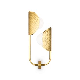 Бра Maytoni Tropic MOD164WL-02BS, арматура латунь, профиль стекло белое - фото 1