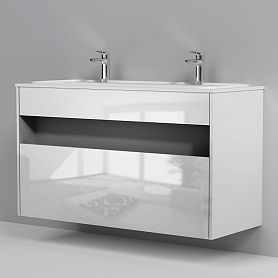 Тумба под раковину AM.PM Func 120, цвет белый глянец - фото 1