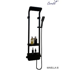 Душеая панель CeruttiSPA Maiella B CT8985, цвет черный глянцевый - фото 1