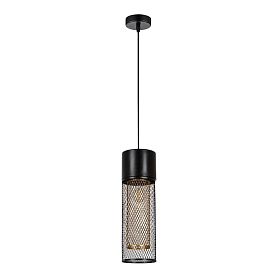 Подвесной светильник Arte Lamp Castello A7068SP-1BK, арматура черный, плафон металл черный - фото 1