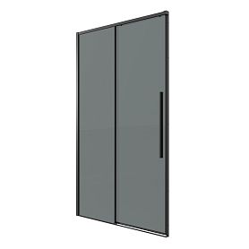 Душевая дверь Grossman Galaxy 100.K33.01.130.21.10 130х195, стекло тонированное, профиль черный матовый - фото 1