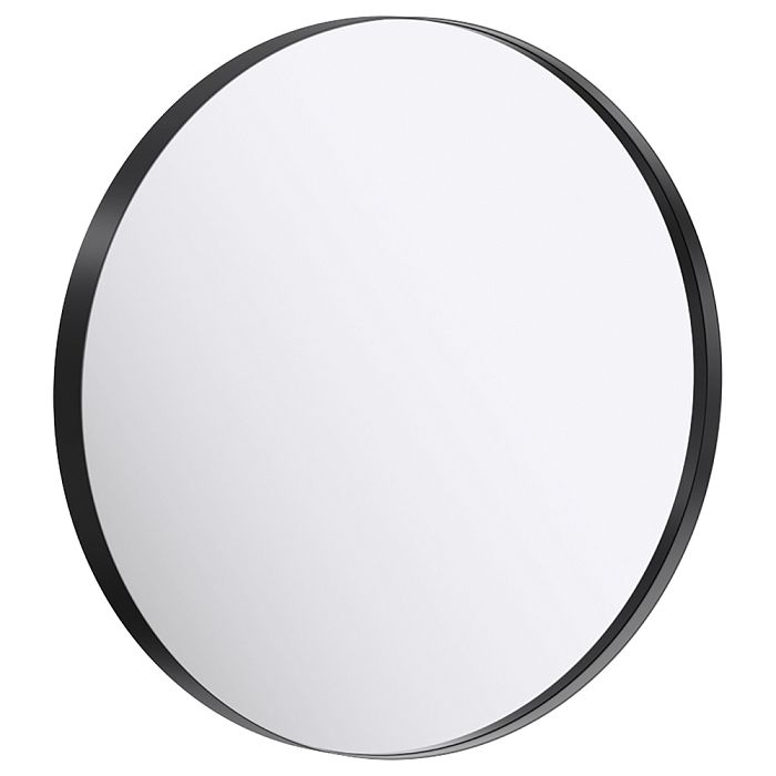 Зеркало Aqwella RM 60x60, в металлической раме, цвет черный