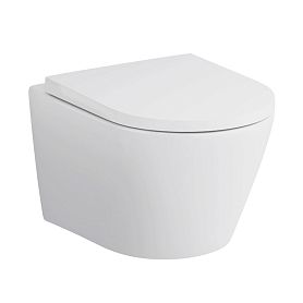 Унитаз AM.PM Sense C741701SC подвесной, безободковый, с сиденьем микролифт, цвет белый - фото 1