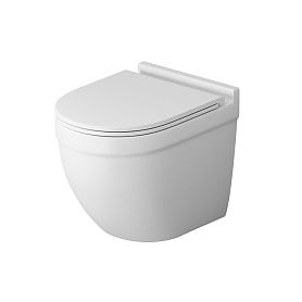 Унитаз Grossman Tornado GR-4483 MSQ подвесной, безободковый, с сиденьем микролифт, цвет белый матовый - фото 1