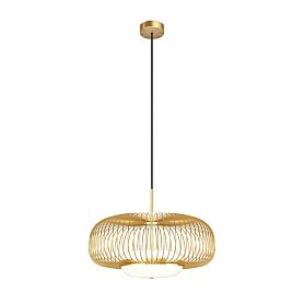 Подвесной светильник Maytoni Levitation MOD376PL-L30G3K, арматура латунь, профиль стекло белое - фото 1