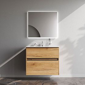 Мебель для ванной AM.PM Sense 80 подвесная/напольная, цвет светлое дерево - фото 1