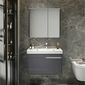 Мебель для ванной Ceruttispa Oglio 70, цвет серый - фото 1