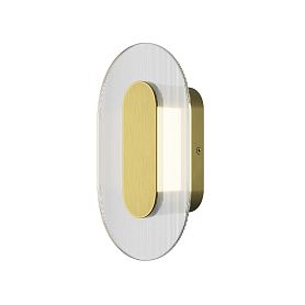 Бра Maytoni Ply MOD355WL-L6BS3K, арматура латунь, плафон стекло прозрачное - фото 1