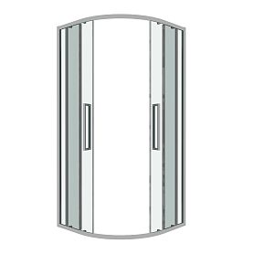 Душевой уголок Grossman Cosmo 301.K33.02.9090.10.00 90х90, стекло прозрачное, профиль хром - фото 1