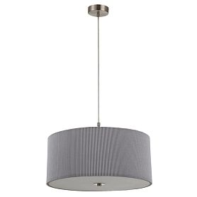 Подвесной светильник Arte Lamp Mallorca A1021SP-5SS, арматура матовое серебро, плафон ткань серая - фото 1