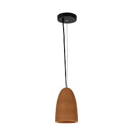 Подвесной светильник Arte Lamp Cento A7081SP-1BJ, арматура черный, плафон керамика бежевая - фото 1