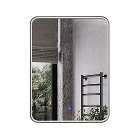 Зеркало Comforty Сириус 60, с подсветкой, цвет черный - фото 1