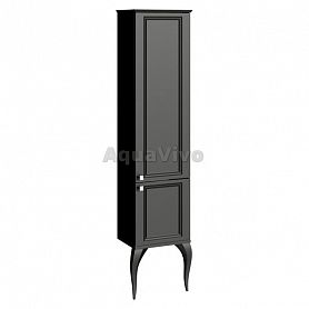Шкаф-пенал Aqwella La Donna 40, цвет черный - фото 1