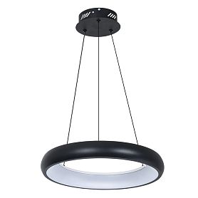 Подвесная люстра Arte Lamp Algedi A6028SP-46BK, арматура черный, плафон акрил белый - фото 1