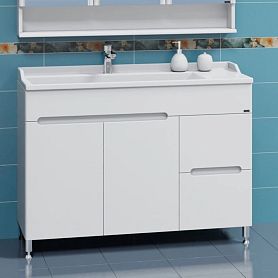 Тумба под раковину Санта Лондон 120 напольная, цвет белый - фото 1