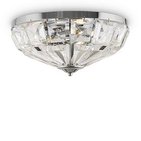 Потолочный светильник Maytoni Facet MOD094CL-04CH, арматура хром, плафон хрусталь прозрачный - фото 1