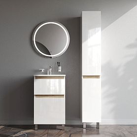 Мебель для ванной AM.PM X-Joy 50 напольная, цвет белый глянец/дерево - фото 1