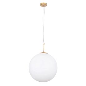 Подвесной светильник Arte Lamp Volare A1564SP-1PB, арматура полированная медь, плафон стекло белое - фото 1