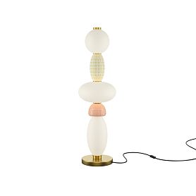Настольный светильник Maytoni Adore MOD297TL-L24BS3K, арматура латунь, плафон стекло разноцветное - фото 1