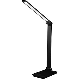 Офисная настольная лампа Arte Lamp Edward A5126LT-1BK, арматура черный, плафон пластик белый - фото 1