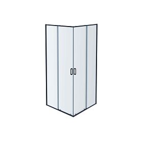 Душевой уголок Акватек Ария AQ ARI KV 08020GM 80x80, стекло прозрачное, профиль оружейная сталь - фото 1