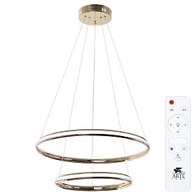 Подвесная люстра Arte Lamp Meridiana A2198SP-2GO, арматура золото, плафон акрил белый - фото 1