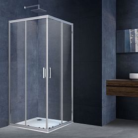 Душевой уголок Vincea Rapid VSS-3R 80/90x80/90, стекло прозрачное, профиль хром - фото 1