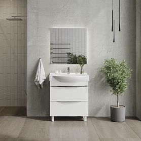 Мебель для ванной Оника Навиа 80, напольная, цвет белый - фото 1