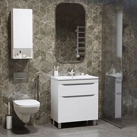 Мебель для ванной Mixline Лайн 70, с 1 ящиком, цвет белый - фото 1