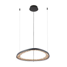 Подвесная люстра Arte Lamp Cinta A1847SP-36BK, арматура черная, плафон силикон белый - фото 1