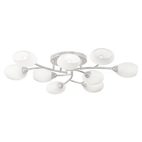 Потолочная люстра Citilux Флорида CL148190, арматура белая, плафоны стекло белое - фото 1