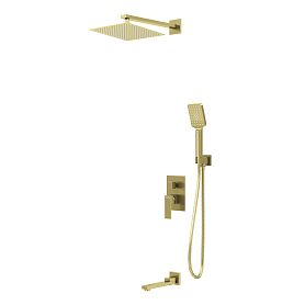 Душевой комплект Grossman Style 501.K35.05.320, встраиваемый, цвет золото сатиновое - фото 1