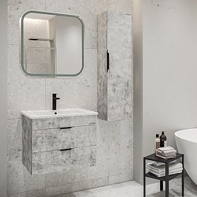 Мебель для ванной Grossman Кросс 65, цвет бетон - фото 1