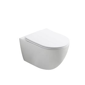 Унитаз Vincea Globo VT1-74T подвесной, безободковый, смыв Торнадо, с сиденьем микролифт, цвет белый - фото 1